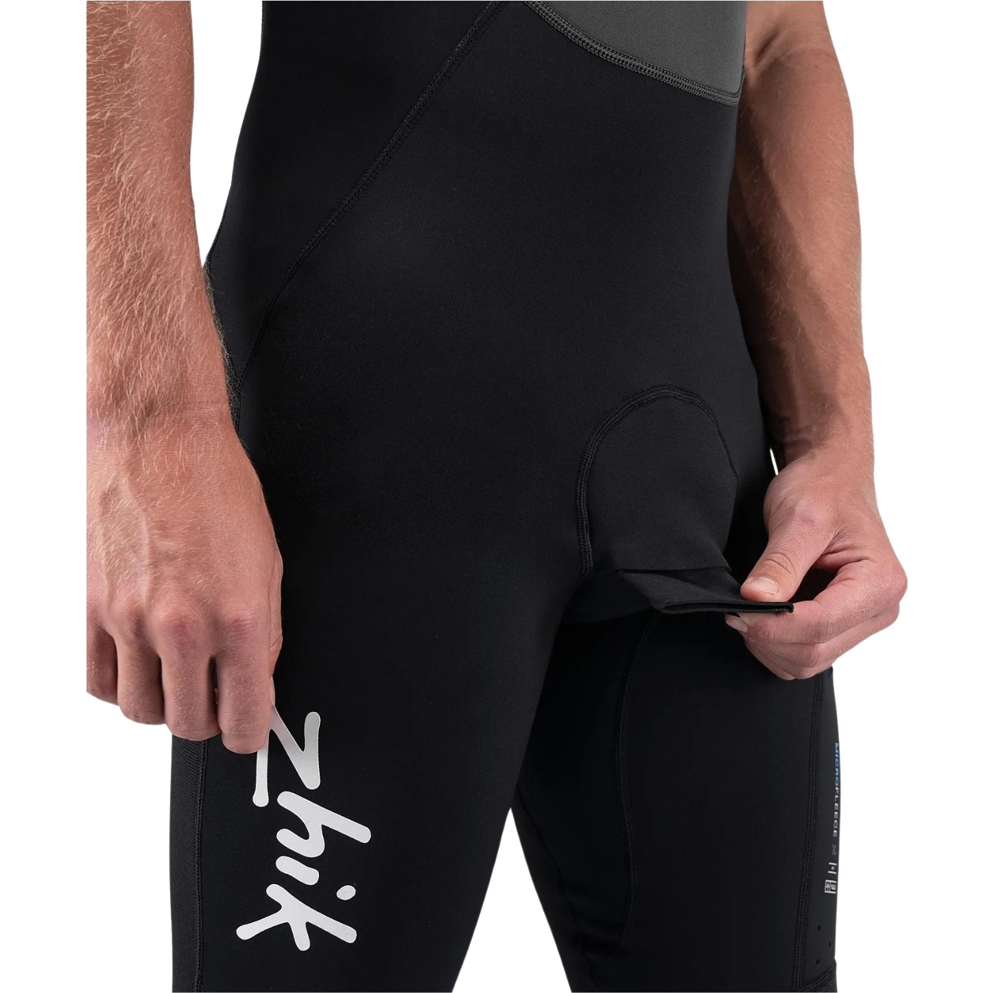2026 Zhik Männer Microfleece X Skiff Long John Neoprenanzug SKF-0580-M-BLK - Black